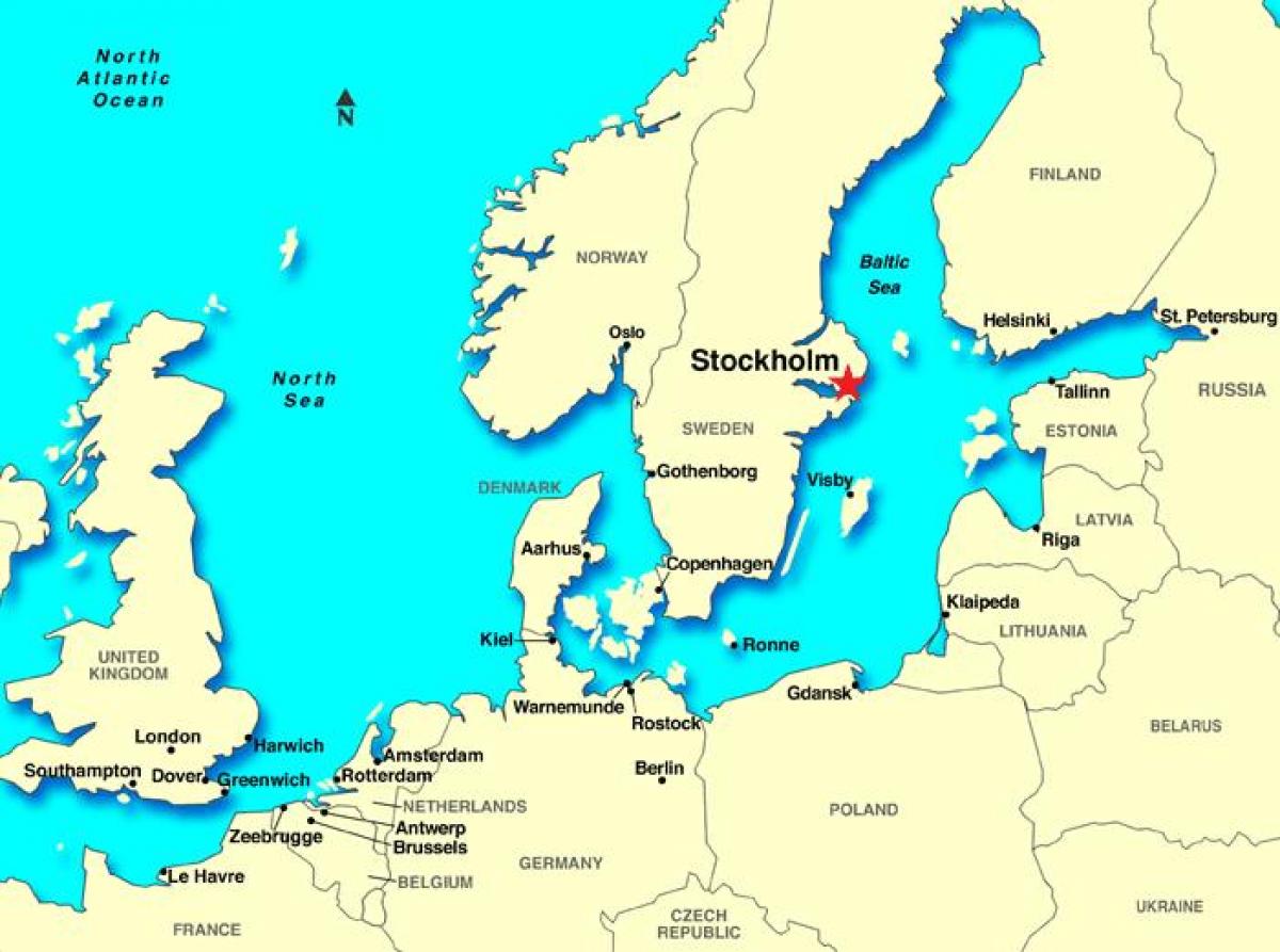 스톡홀름 지도 europe