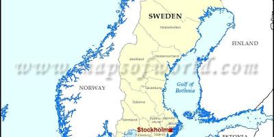 스톡홀름에서 세계 지도