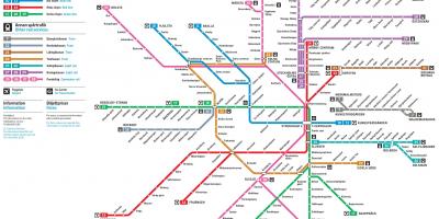 스톡홀름철도 지도 네트워크