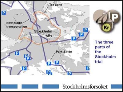 지도 스톡홀름의 주차장