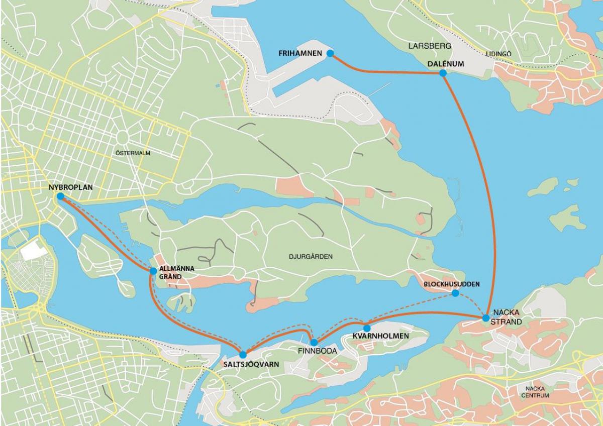 지도 frihamnen 스톡홀름