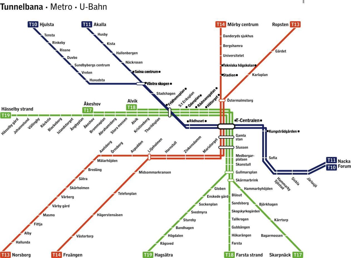 스톡홀름 t map