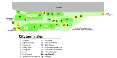 Arlanda 익스프레스 노선도