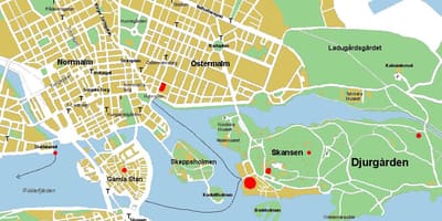 Gamla stan 스톡홀름 지도